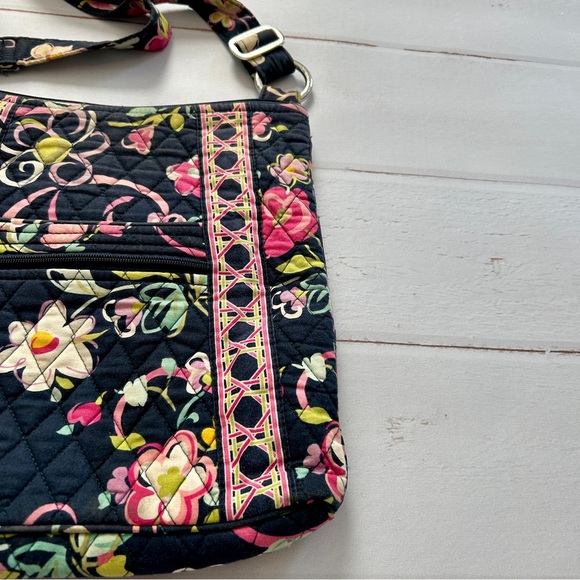 Vera Bradley Hipster Cross Body Bag | Legacy Pattern "Ribbons" - Picture 5 of 15